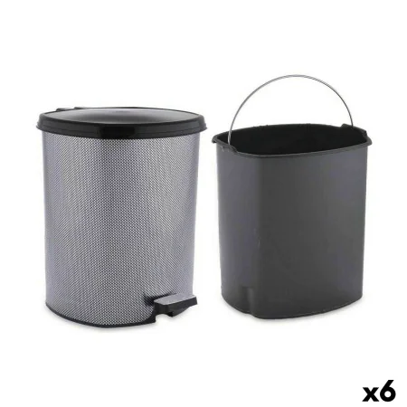 Poubelle à pédale Gris foncé Plastique 6 L (6 Unités) de Berilo, Corbeilles à papier - Réf : S3626410, Prix : 51,62 €, Remise...