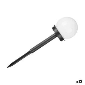 Balise Ballon Charge solaire Blanc Noir Plastique 10 x 34,5 x 10 cm (12 Unités) de Ibergarden, Eclairage pour chemins - Réf :...