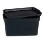 Storage Box with Lid Anthracite Plastic 2,3 L 13,5 x 11 x 20 cm (24 Units) by Kipit, Storage boxes and chests - Ref: S3626419...