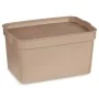 Aufbewahrungsbox mit Deckel Beige Kunststoff 2,3 L 13,5 x 11 x 20 cm (24 Stück) von Kipit, Aufbewahrungsboxen und -truhen - R...