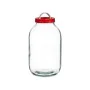 Bocal Couvercle avec poignée Rouge polypropylène 5 L 16,5 x 29 x 16,5 cm (4 Unités) de Vivalto, Stockage des aliments - Réf :...