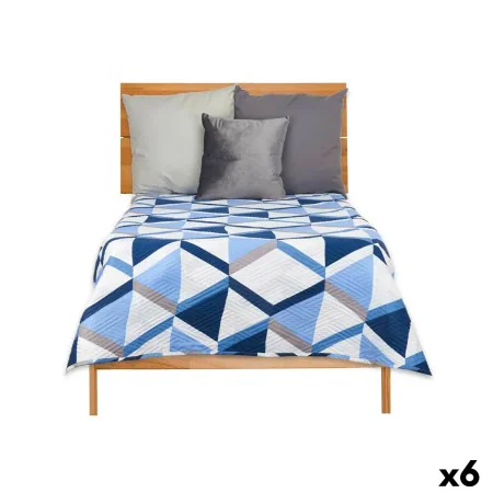 Couette réversible 180 x 260 cm Bleu Blanc (6 Unités) de Gift Decor, Couvertures et couvre-lits - Réf : S3626438, Prix : 89,7...