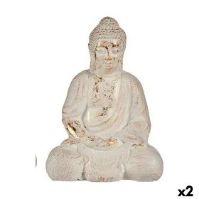 Figure décorative de jardin Buda Polyrésine 22,5 x 41,5 x 29,5 cm (2 Unités) de Ibergarden, Figurines - Réf : S3626446, Prix ...