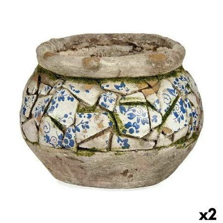 Figura Decorativa para Jardim Vaso Poliresina 28 x 19,5 x 28 cm (2 Unidades) de Ibergarden, Figurinhas - Ref: S3626453, Preço...