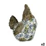 Decorative Garden Figure Chicken Polyresin 22,5 x 39 x 34 cm (2 Units) by Ibergarden, Figurines - Ref: S3626460, Price: 62,46...