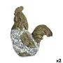 Decorative Garden Figure Rooster Polyresin 22,5 x 46 x 41,5 cm (2 Units) by Ibergarden, Figurines - Ref: S3626464, Price: 90,...