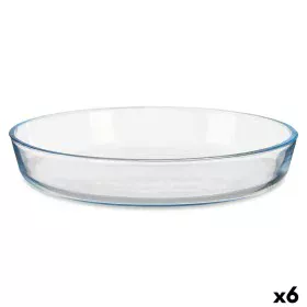 Bandeja para Horno Transparente Vidrio de Borosilicato 25,5 x 4,5 x 25,5 cm (6 Unidades) de Vivalto, Bandejas para horno - Re...