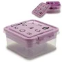 Caja-Joyero Morado Transparente Plástico 24,5 x 11,5 x 26 cm (12 Unidades) de Gondol, Organizadores de joyas - Ref: S3626477,...