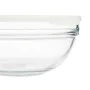 Panier-repas rond avec couvercle Chefs Blanc 1,135 L 17,2 x 7,6 x 17,2 cm (4 Unités) de Pasabahce, Stockage des aliments - Ré...