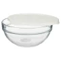 Lancheira Redonda com Tampa Chefs Branco 1,135 L 17,2 x 7,6 x 17,2 cm (4 Unidades) de Pasabahce, Armazenamento de alimentos -...