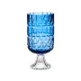 Vase Engraving Blue Crystal 13 x 26,5 x 13 cm (6 Units) by Gift Decor, Vases - Ref: S3626486, Price: 66,50 €, Discount: %