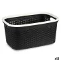 Laundry Basket White Black Plastic 36 L 36 x 25,5 x 53 cm (12 Units) by Kipit, Laundry Baskets - Ref: S3626511, Price: 69,48 ...