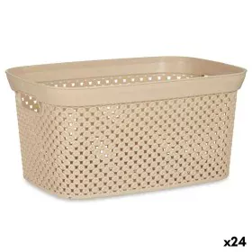 Laundry Basket Beige Plastic 10 L 24 x 17 x 35 cm (24 Units) by Kipit, Laundry Baskets - Ref: S3626515, Price: 63,96 €, Disco...