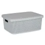 Scatola portaoggetti con coperchio Grigio Plastica 13 L 28 x 15 x 39 cm (12 Unità) di Kipit, Scatole e cassapanche - Rif: S36...