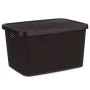 Aufbewahrungsbox mit Deckel Braun Kunststoff 19 L 28 x 22 x 39 cm (12 Stück) von Kipit, Aufbewahrungsboxen und -truhen - Ref:...