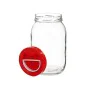 Vaso Coperchio con manico Rosso polipropilene 2 L 12 x 21 x 12 cm (6 Unità) di Vivalto, Conservazione di alimenti - Rif: S362...