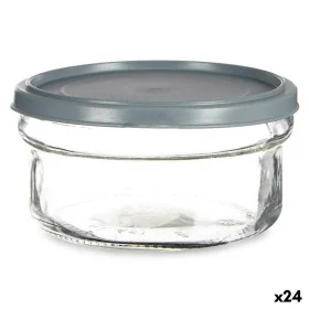 Porta Pranzo Rotondo con Coperchio Grigio Plastica 415 ml 12 x 6 x 12 cm (24 Unità) di Vivalto, Conservazione di alimenti - R...