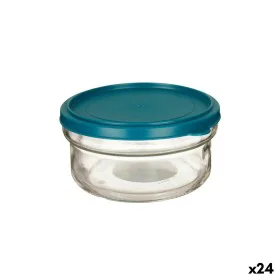 Fiambrera Redonda con Tapa Verde Polipropileno 415 ml 12 x 6 x 12 cm (24 Unidades) de Vivalto, Almacenamiento de alimentos - ...