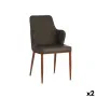 Armchair Rhombus Black Grey Steel 52 x 90 x 43 cm (2 Units) by Gift Decor, Chairs - Ref: S3626545, Price: 191,53 €, Discount: %