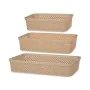 Set de Bandejas organizadoras Beige Plástico Rectangular 6 Unidades de Kipit, Clasificadores y almacenamiento de archivos - R...