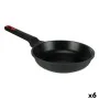 Pan Ø 26 cm Black Aluminium (6 Units) by Kinvara, Chef's Pans - Ref: S3626612, Price: 121,58 €, Discount: %