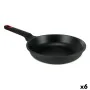 Pan Ø 26 cm Black Aluminium (6 Units) by Kinvara, Chef's Pans - Ref: S3626613, Price: 143,80 €, Discount: %