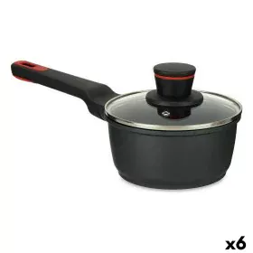 Saucepan with Lid Ø 16 cm Black Aluminium (6 Units) by Kinvara, Saucepans - Ref: S3626614, Price: 107,75 €, Discount: %