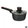 Casserole avec couvercle Ø 16 cm Noir Aluminium (6 Unités) de Kinvara, Casseroles - Réf : S3626614, Prix : 97,60 €, Remise : %