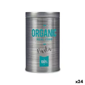 Bote Organic Pasta Cinzento Folha de Flandres 10,4 x 18,2 x 10,4 cm (24 Unidades) de Kinvara, Armazenamento de alimentos - Re...