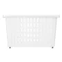 Panier Multi-usages Avec des roues Blanc Plastique 17,5 x 26 x 46 cm (12 Unités) de Kipit, Boîtes de rangement ouvertes - Réf...