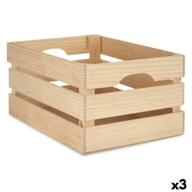 Decorative box Pine 26 x 18,3 x 36 cm (3 Units) by Gift Decor, Boxes - Ref: S3626632, Price: 25,65 €, Discount: %