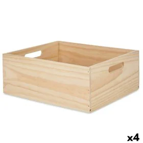 Boîte Décorative Bois de pin 31 x 14 x 36 cm (4 Unités) de Gift Decor, Boîtes - Réf : S3626633, Prix : 46,60 €, Remise : %