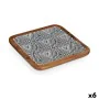 Centro de Mesa Blanco Marrón Negro Étnico 25 x 25 cm (6 Unidades) de Gift Decor, Adornos - Ref: S3626638, Precio: 80,72 €, De...