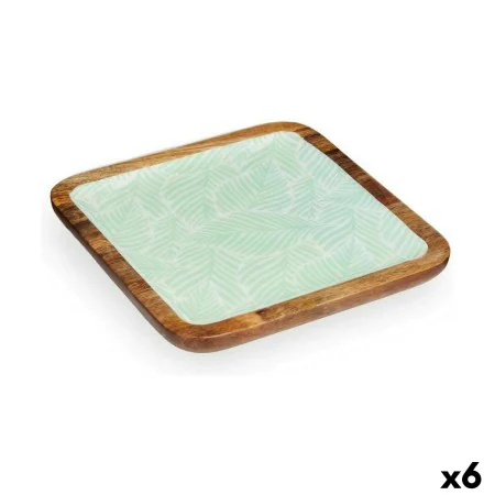 Centro de Mesa Blanco Marrón Verde Hoja de planta 25 x 25 cm (6 Unidades) de Gift Decor, Adornos - Ref: S3626639, Precio: 77,...