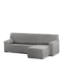 Housse pour chaise longue accoudoir court droit Eysa ROC Gris clair 120 x 120 x 360 cm de Eysa, Housses de canapé - Réf : D16...