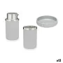 Set de Baño Gris Plástico (12 Unidades) de Berilo, Juegos de accesorios de baño - Ref: S3626665, Precio: 56,53 €, Descuento: %