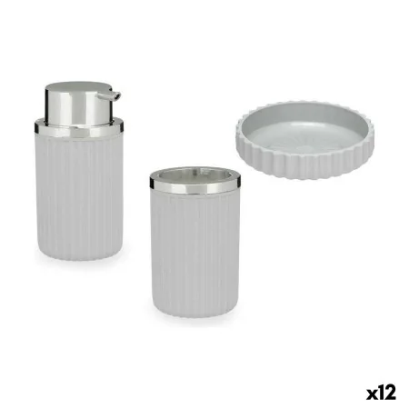 Set da Bagno Grigio Plastica (12 Unità) di Berilo, Set di accessori per il bagno - Rif: S3626665, Prezzo: 56,53 €, Sconto: %