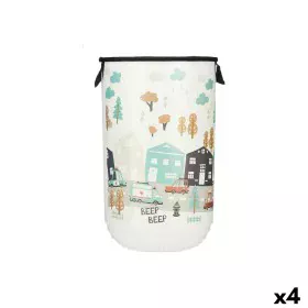 Cesto da Roupa Infantil Estrada Plástico 40 L 34 x 52,3 x 34 cm (4 Unidades) de Kipit, Cestos para fornos rebatíveis - Ref: S...