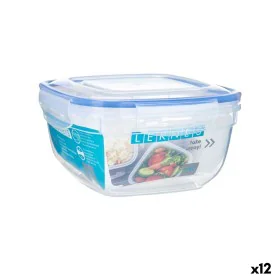 Boîte à lunch hermétique Carré Transparent polypropylène 1,5 L 17 x 10 x 17 cm (12 Unités) de Leknes, Stockage des aliments -...