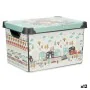 Caja de Almacenaje con Tapa Infantil Carretera 22 L Plástico 29,5 x 23,5 x 39,5 cm (12 Unidades) de Kipit, Cajas y arcones de...