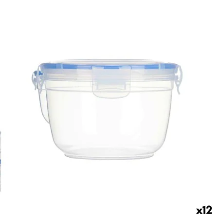 Hermetic Lunch Box Cylinder Transparent polypropylene 1,2 L 15,5 x 10,5 x 15,5 cm (12 Units) by Leknes, Food storage - Ref: S...