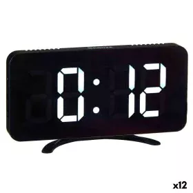 Reloj Digital de Sobremesa Negro ABS 15,7 x 7,7 x 1,5 cm (12 Unidades) de Gift Decor, Relojes de escritorio - Ref: S3626735, ...