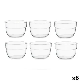 Set of bowls Motto Transparent Glass 200 ml (8 Units) by Pasabahce, Bowls and large cups - Ref: S3626744, Price: 24,91 €, Dis...