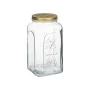 Jar Homemade Transparent Golden Metal Glass 3 L 13 x 25 x 13 cm (6 Units) by Pasabahce, Food storage - Ref: S3626745, Price: ...