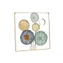 Décoration murale Multicouleur Fleurs Miroir Métal Verre 45 x 45 x 2 cm (4 Unités) de Gift Decor, Décorations murales - Réf :...