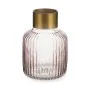 Vase Stripes Pink Golden Glass 14,5 x 22 x 14,5 cm (6 Units) by Gift Decor, Vases - Ref: S3626788, Price: 71,70 €, Discount: %