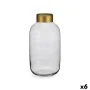 Vase Grey Golden Glass 14,5 x 29,5 x 14,5 cm (6 Units) by Gift Decor, Vases - Ref: S3626795, Price: 94,68 €, Discount: %