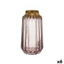 Vase Pink Glass 13 x 23,5 x 13 cm (6 Units) by Gift Decor, Vases - Ref: S3626800, Price: 71,70 €, Discount: %