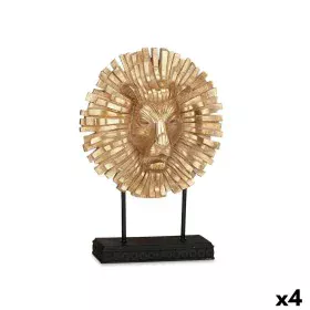 Deko-Figur Löwe Schwarz Gold 28 x 38,5 x 11,5 cm (4 Stück) von Gift Decor, Ornamente - Ref: S3626815, Preis: 69,42 €, Rabatt: %