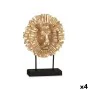 Figura Decorativa León Negro Dorado 28 x 38,5 x 11,5 cm (4 Unidades) de Gift Decor, Adornos - Ref: S3626815, Precio: 69,42 €,...